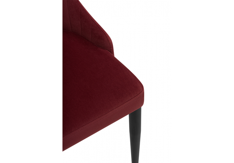Стул на металлокаркасе, Kora wine red / black