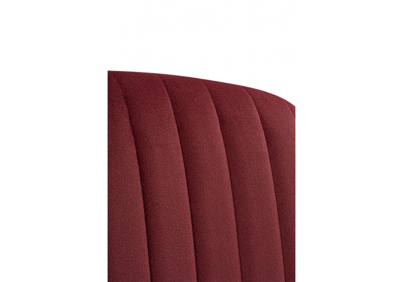 Стул на металлокаркасе, Kora wine red / black