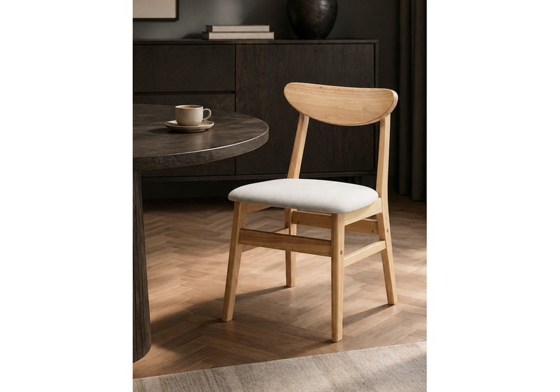 Стул деревянный, Okava wood / beige