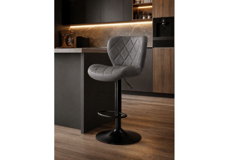 Барный стул, Porch серый / черный