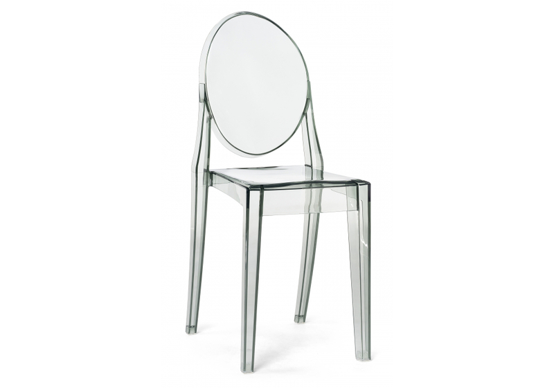 Пластиковый стул, Victoria clear gray