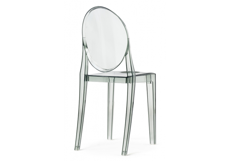 Пластиковый стул, Victoria clear gray