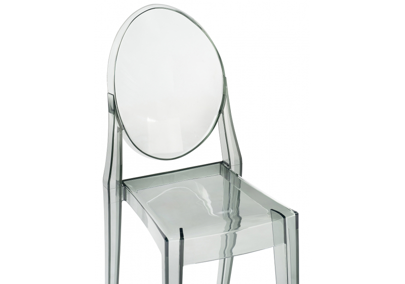 Пластиковый стул, Victoria clear gray