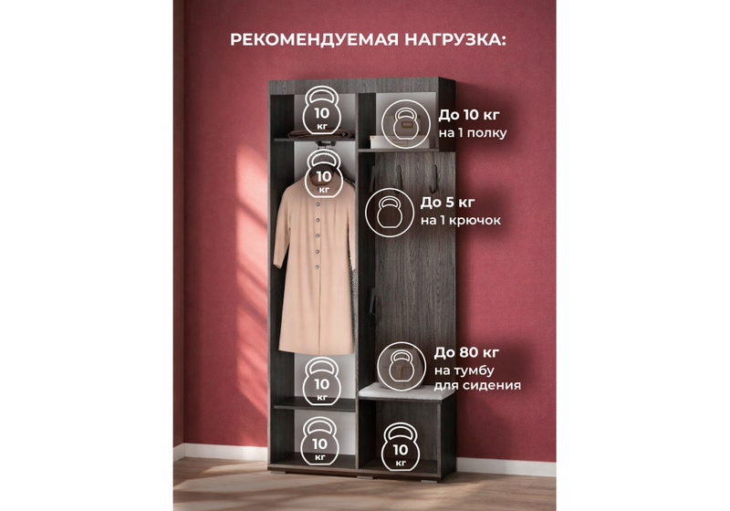 Прихожая, Даин шимо темный / белый
