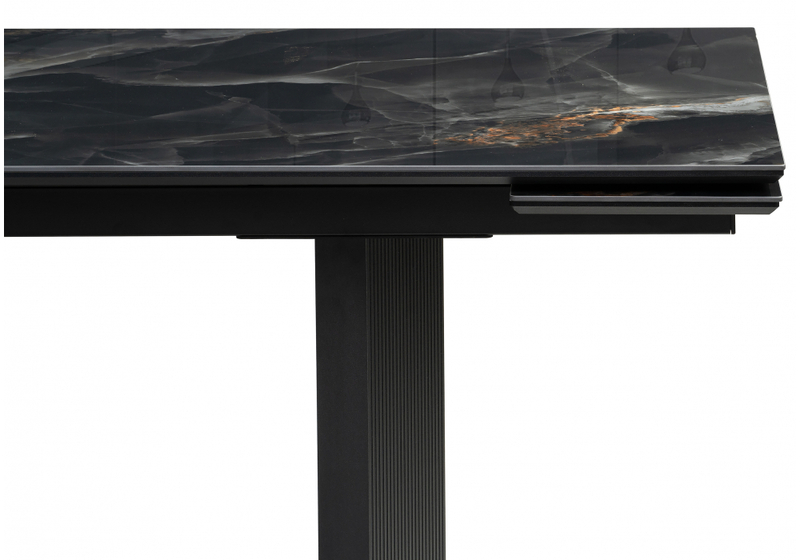 Керамический стол, Монерон 200(260)х100х77 black paradise / черный