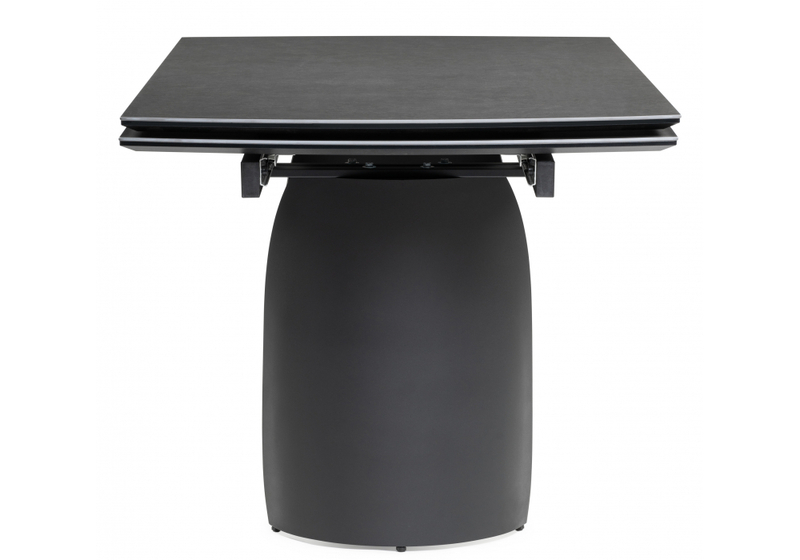 Керамический стол, Готланд 160(220)х90х79 ink gray / черный