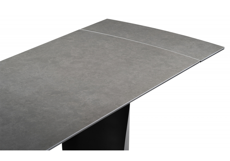 Керамический стол, Готланд 160(220)х90х79 ink gray / черный