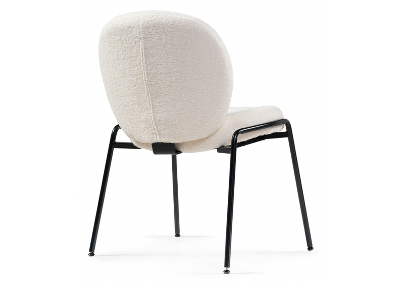 Стул на металлокаркасе, Kalipso 1 white / black