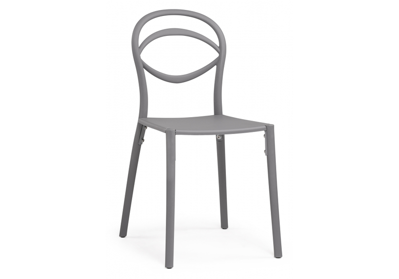 Пластиковый стул, Simple gray