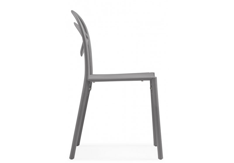 Пластиковый стул, Simple gray