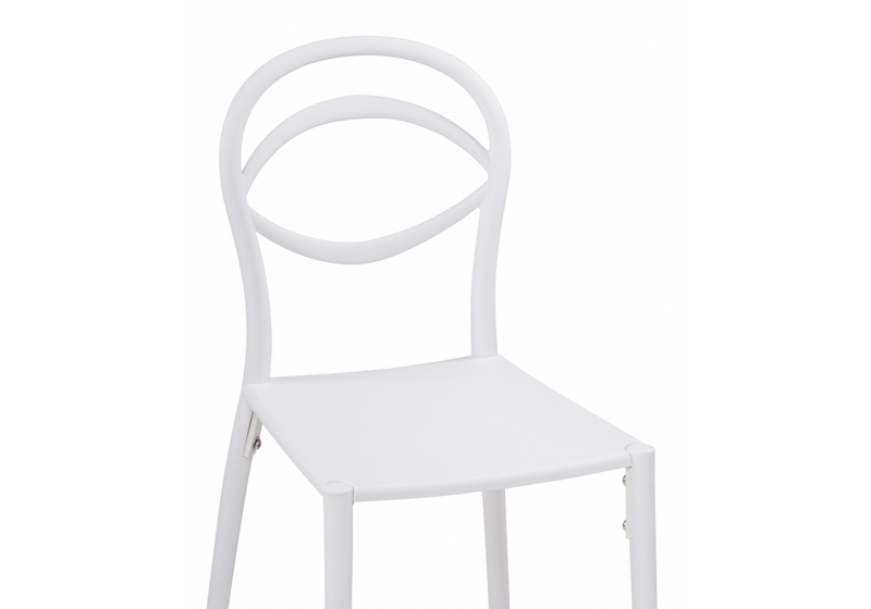 Пластиковый стул, Simple white