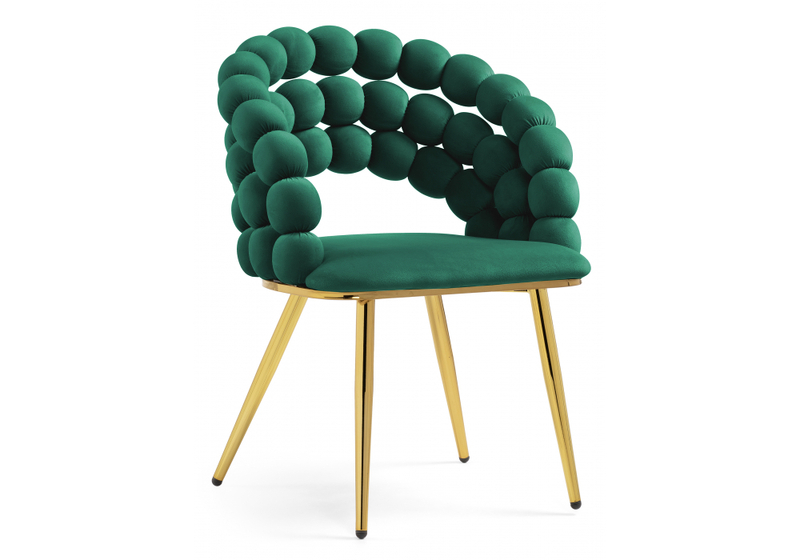 Стул на металлокаркасе, Ball green / gold