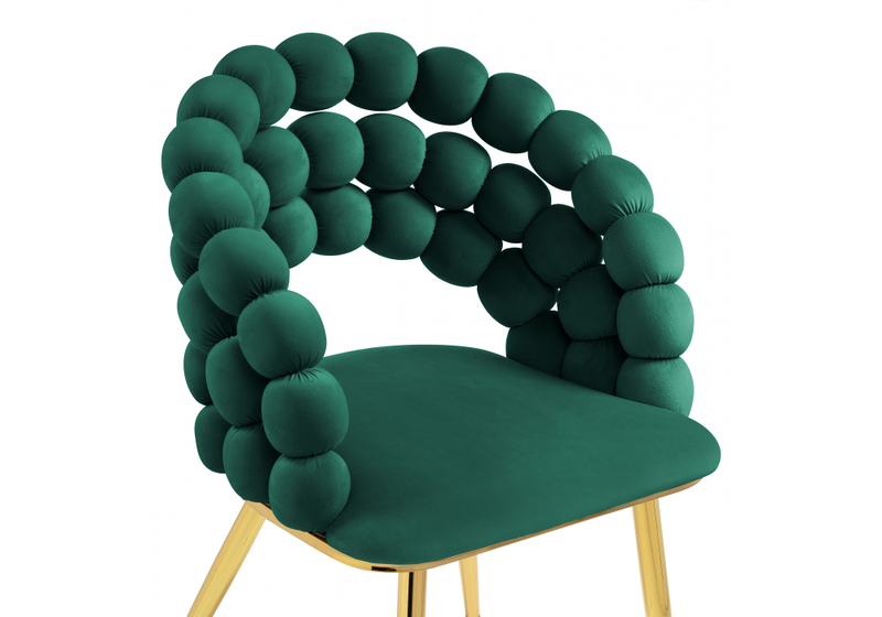 Стул на металлокаркасе, Ball green / gold