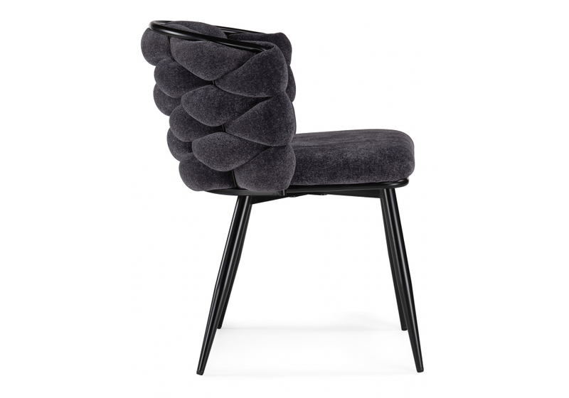 Стул на металлокаркасе, на металлокаркасе Rendi gray-blue / black