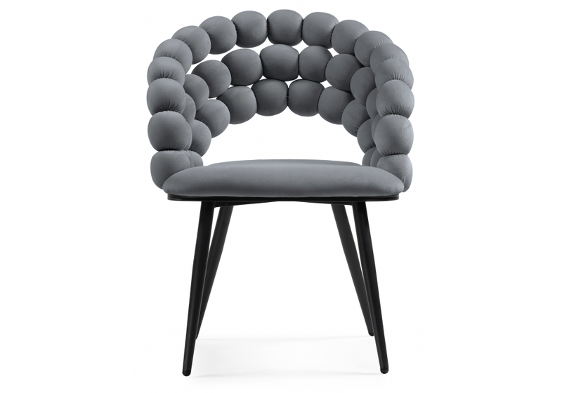 Стул на металлокаркасе, Ball dark gray / black