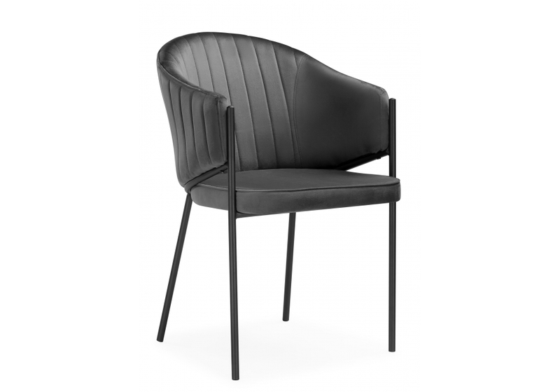 Стул на металлокаркасе, Kortni dark grey / black