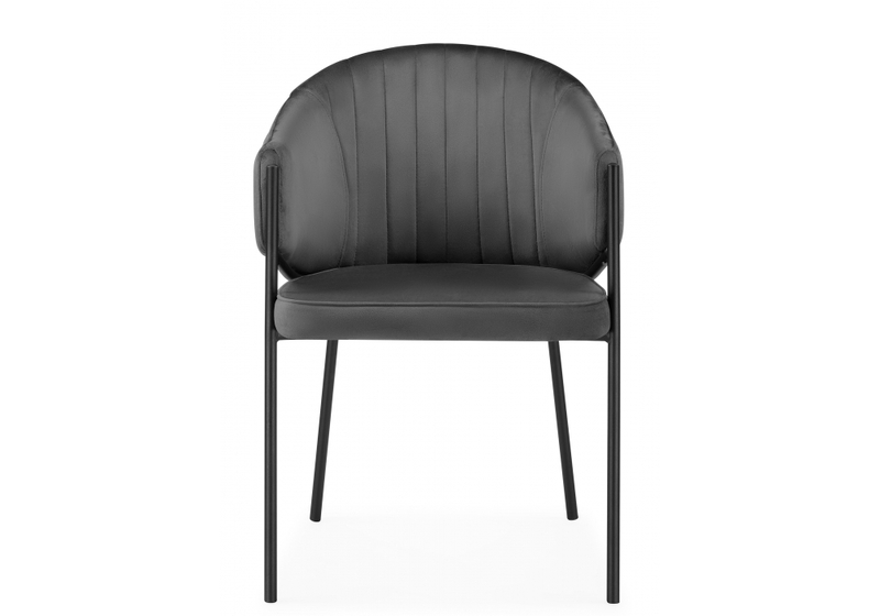 Стул на металлокаркасе, Kortni dark grey / black