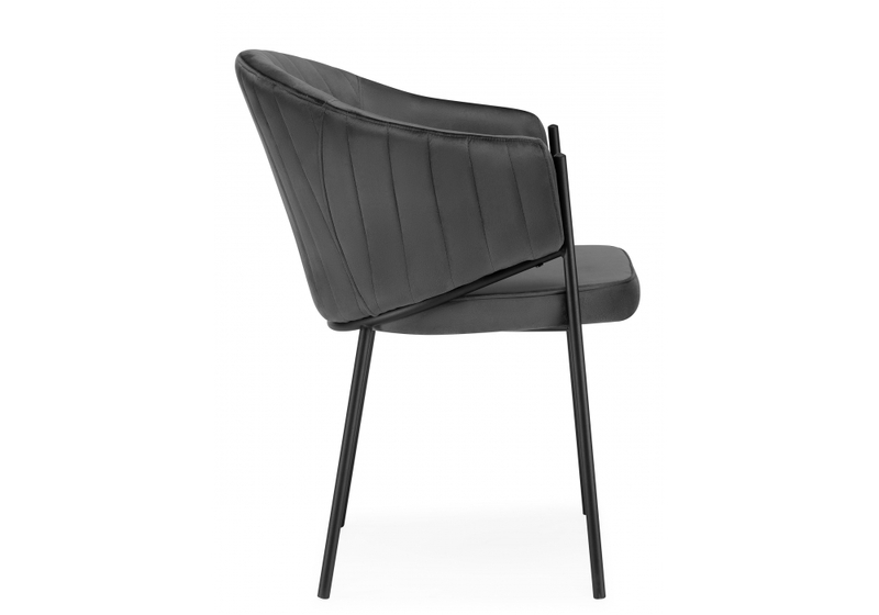 Стул на металлокаркасе, Kortni dark grey / black