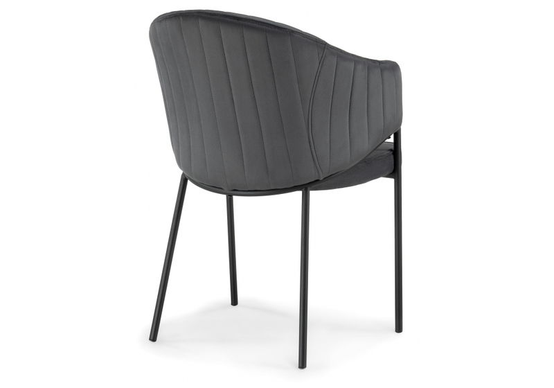 Стул на металлокаркасе, Kortni dark grey / black