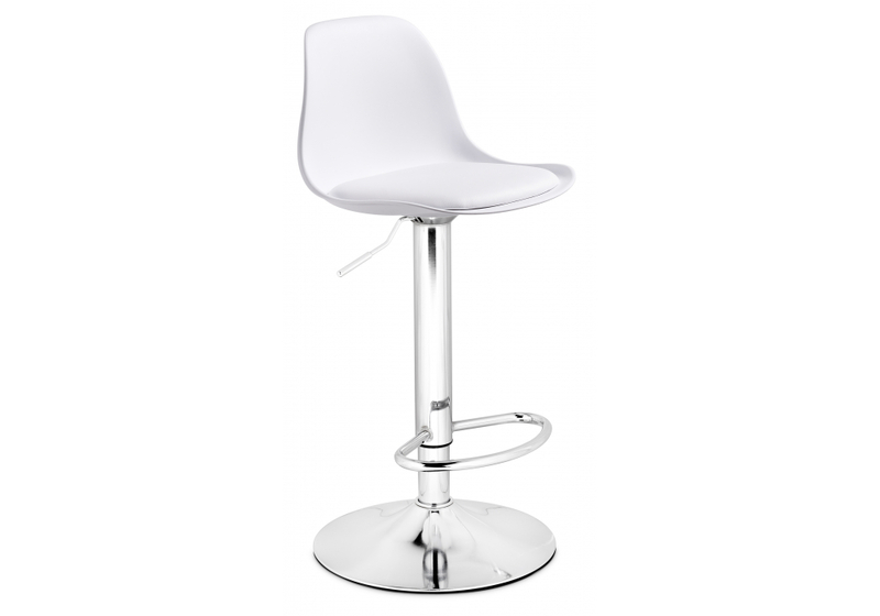 Барный стул, Soft white / chrome