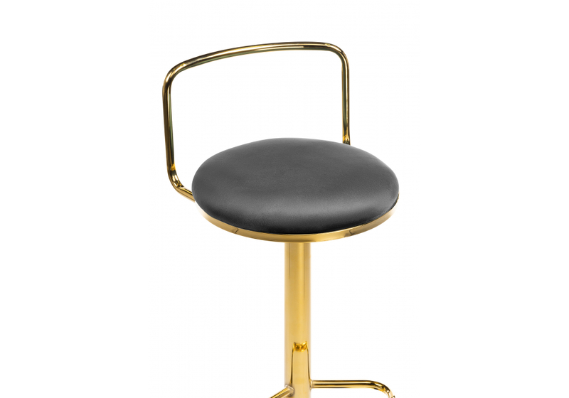 Барный стул, Lusia dark gray  / gold