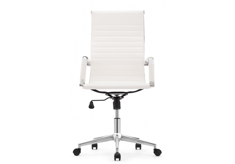 Компьютерное кресло, Reus pu white / chrome