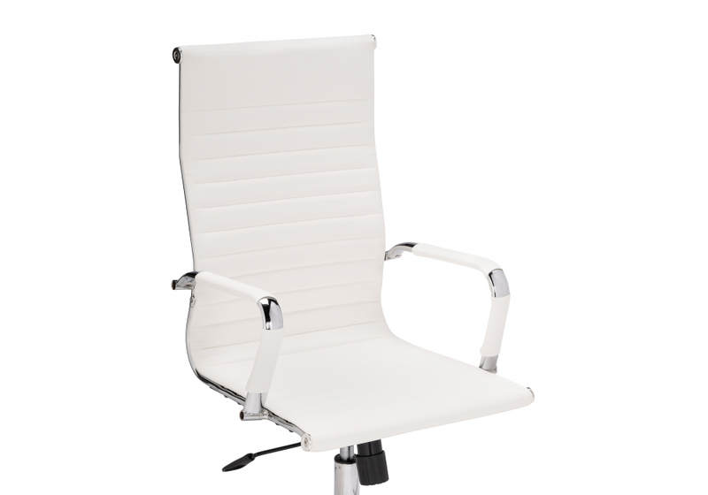 Компьютерное кресло, Reus pu white / chrome