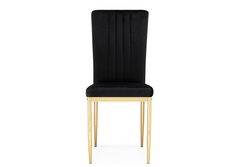 Стул на металлокаркасе, Rek black / gold