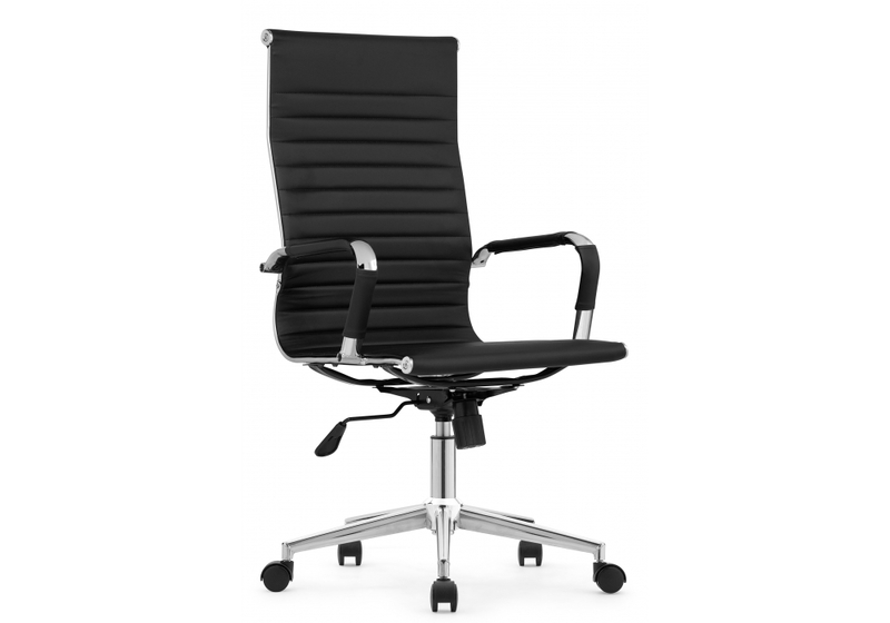 Компьютерное кресло, Reus pu black / chrome