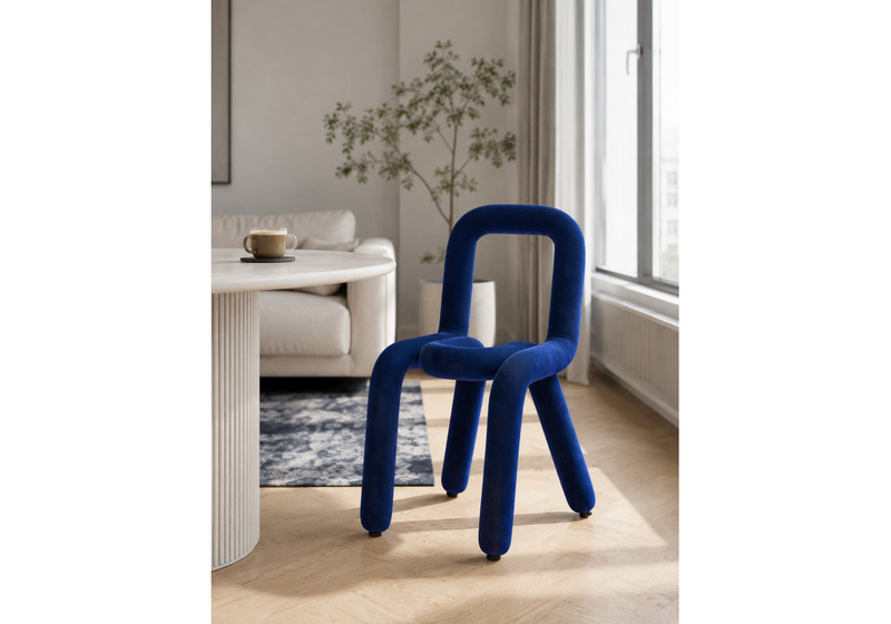 Стул на металлокаркасе, Garden blue