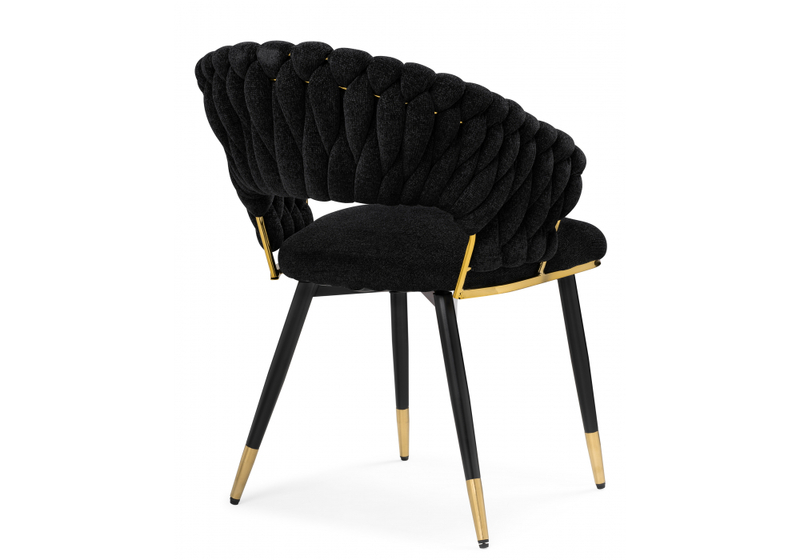 Стул на металлокаркасе, Rakel black / gold