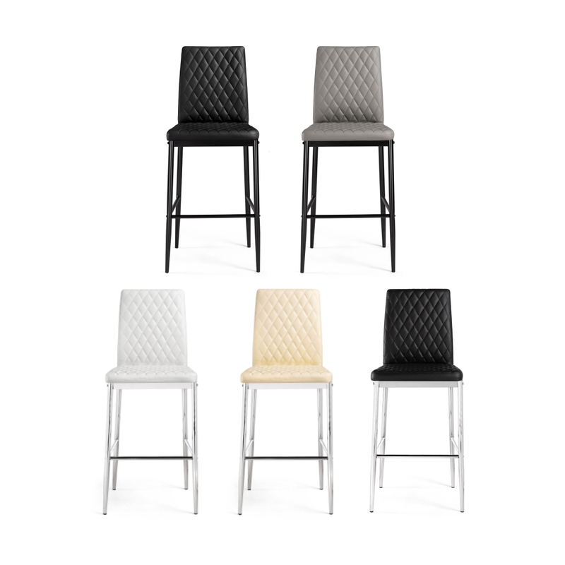 Барный стул, Teon black / chrome