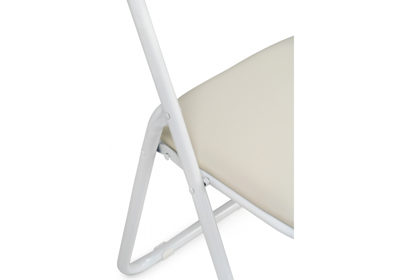 Стул на металлокаркасе, Fold 1 складной beige / white