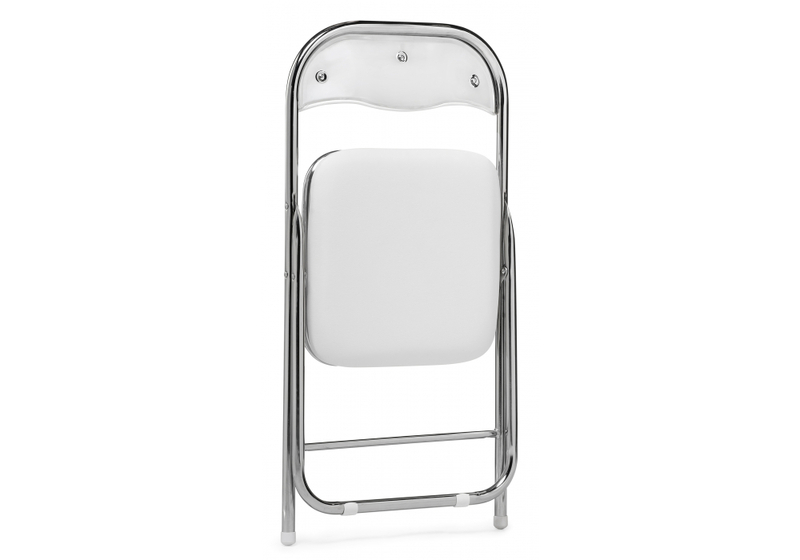 Стул на металлокаркасе, Fold 1 складной white / chrome