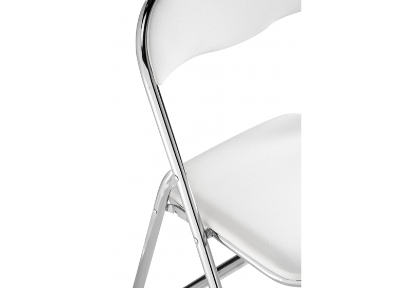 Стул на металлокаркасе, Fold 1 складной white / chrome