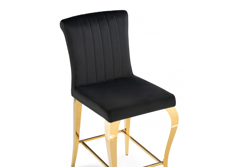 Барный стул, Joan black / gold