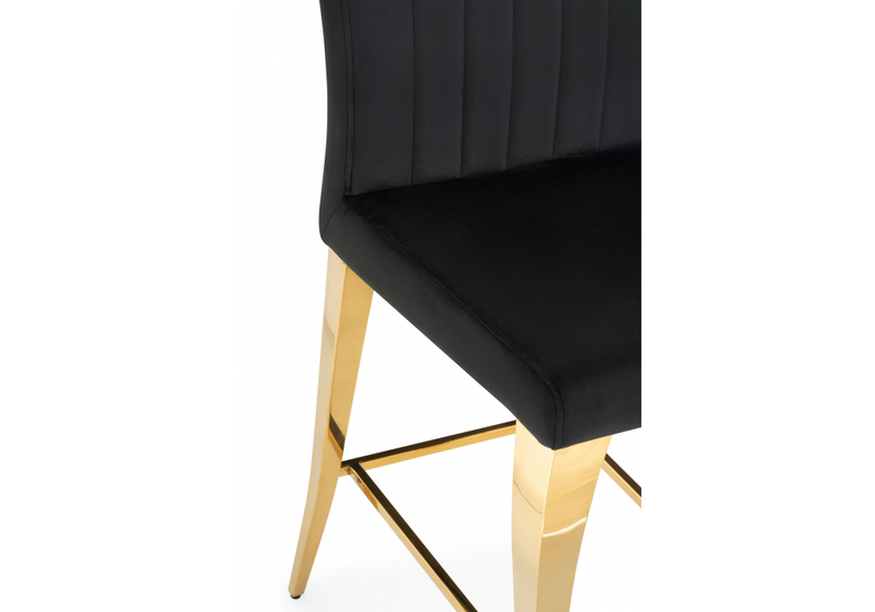 Барный стул, Joan black / gold