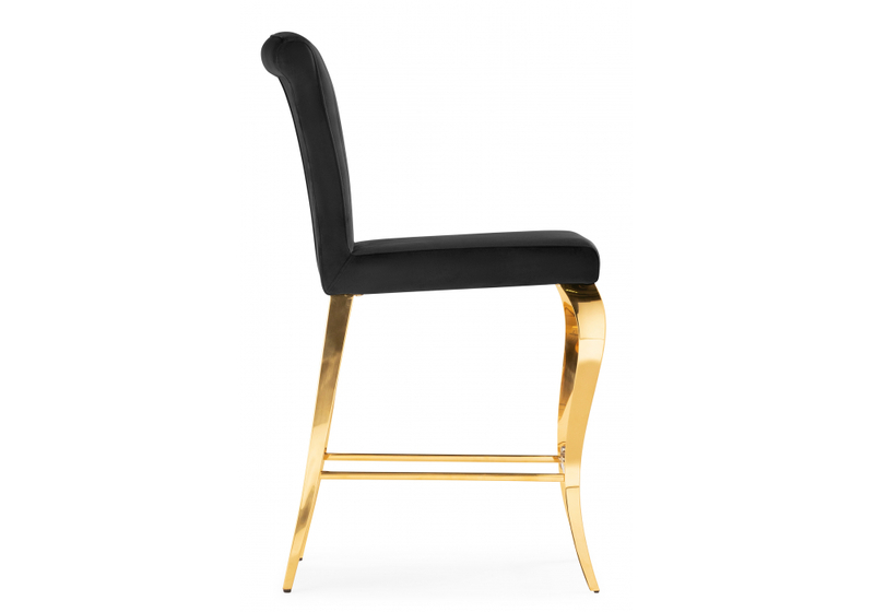 Барный стул, Joan black / gold