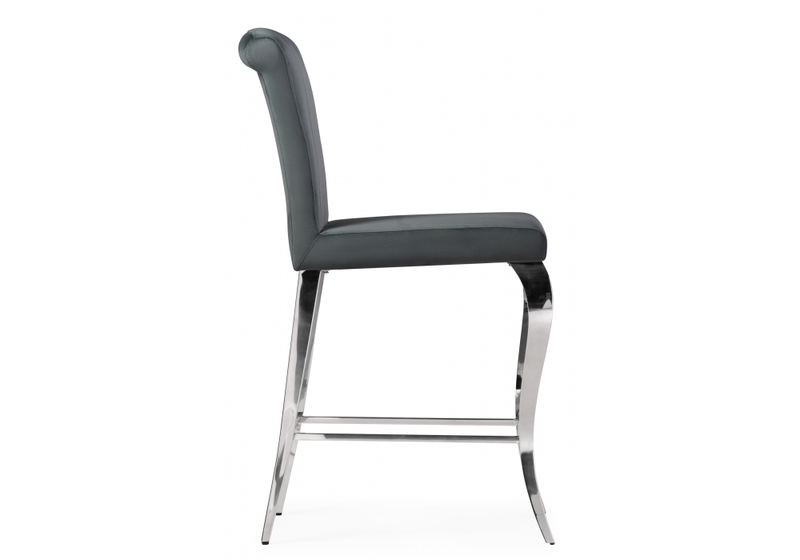 Барный стул, Joan dark grey / steel