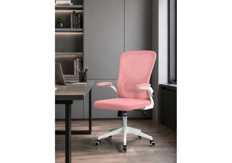 Офисное кресло, Konfi pink / white