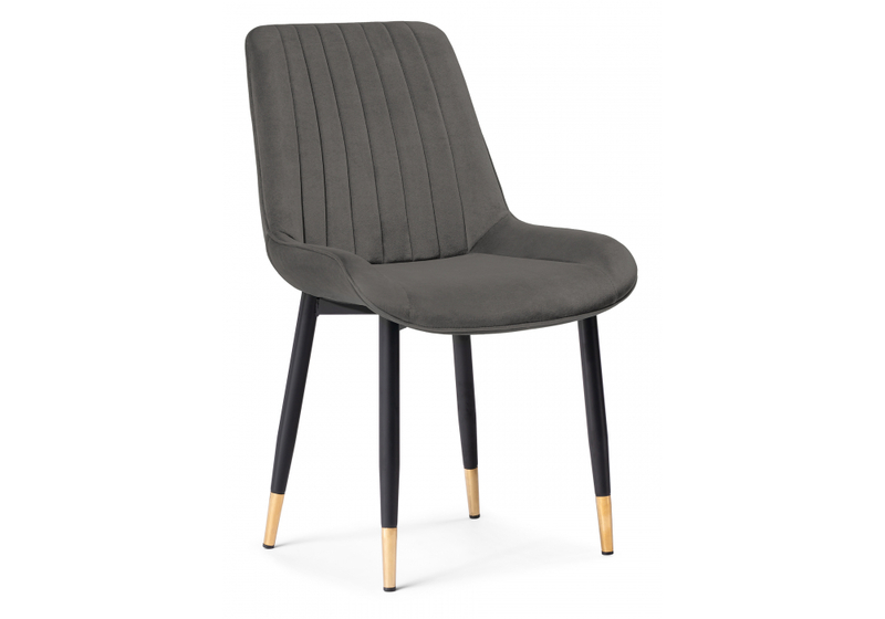 Стул на металлокаркасе, Seda-1 dark gray / gold / black