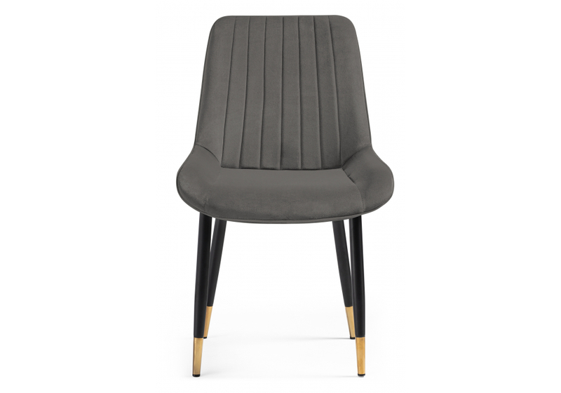 Стул на металлокаркасе, Seda-1 dark gray / gold / black