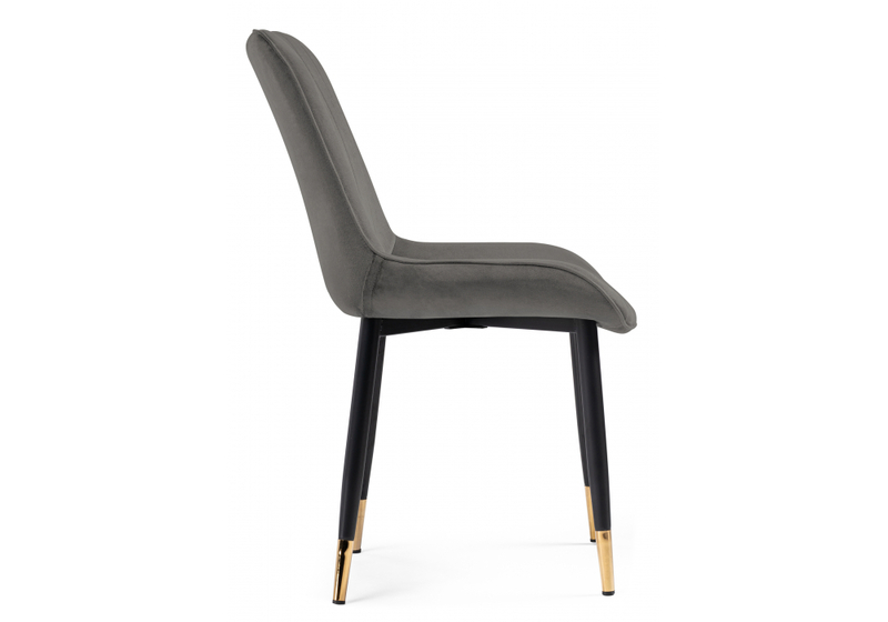Стул на металлокаркасе, Seda-1 dark gray / gold / black