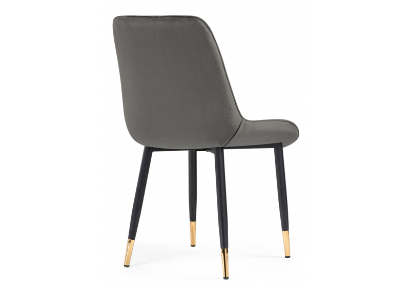 Стул на металлокаркасе, Seda-1 dark gray / gold / black