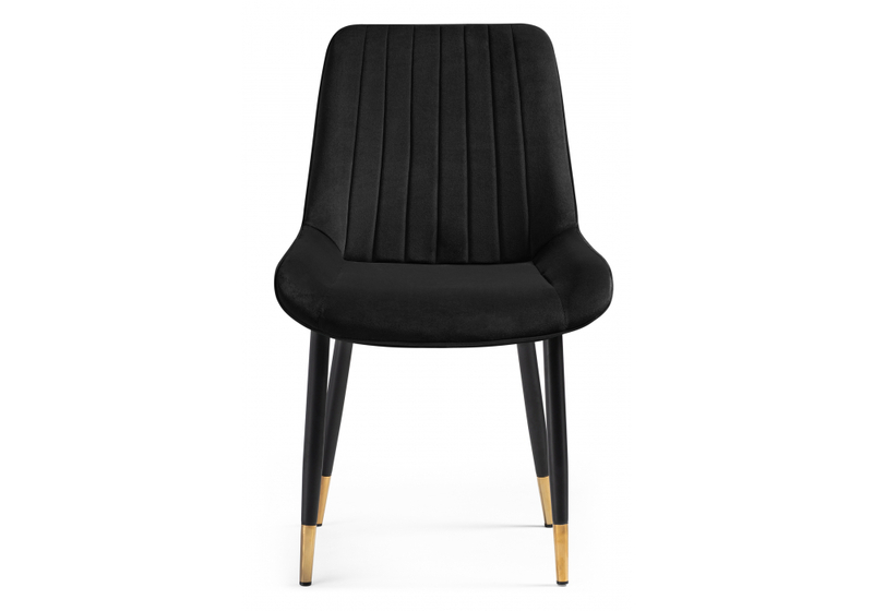 Стул на металлокаркасе, Seda-1 black / gold / black