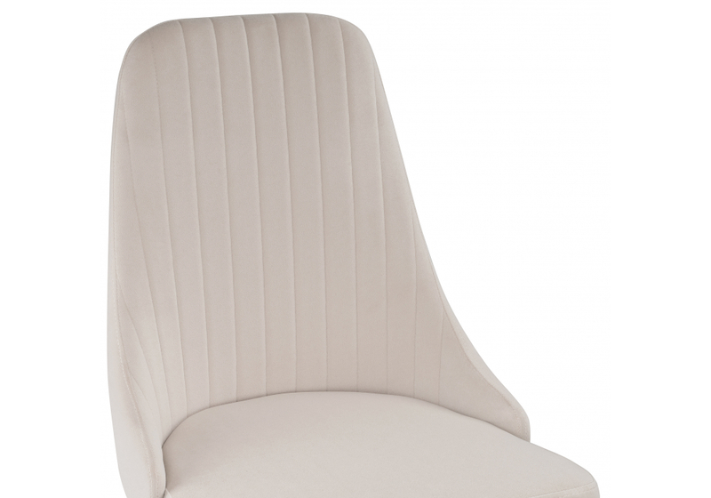 Стул на металлокаркасе, Kora white / beige