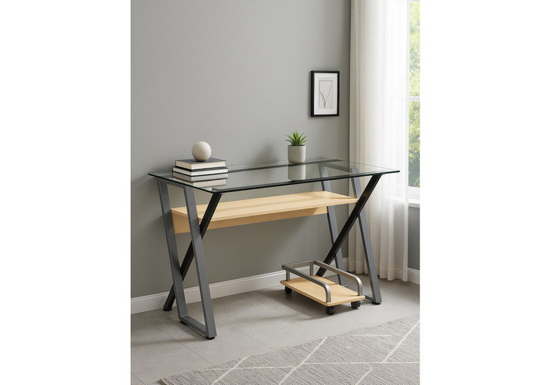 Офисная мебель, Gunar silver gray / clear glass