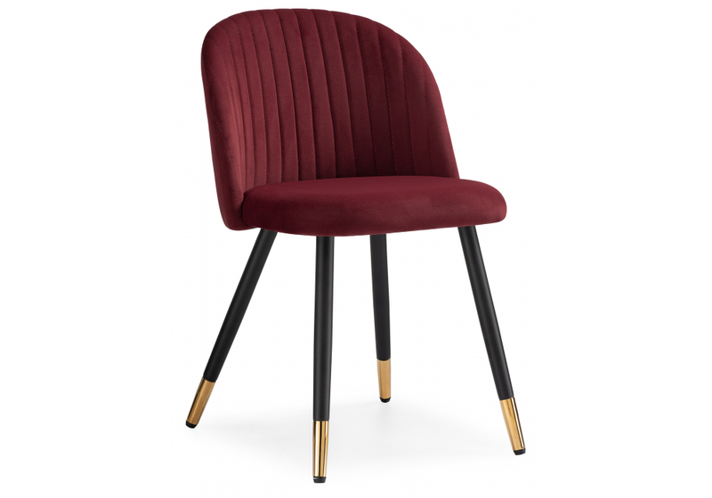 Стул на металлокаркасе, Gabi wine red / black