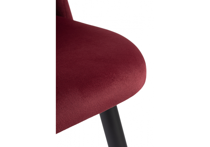 Стул на металлокаркасе, Gabi wine red / black
