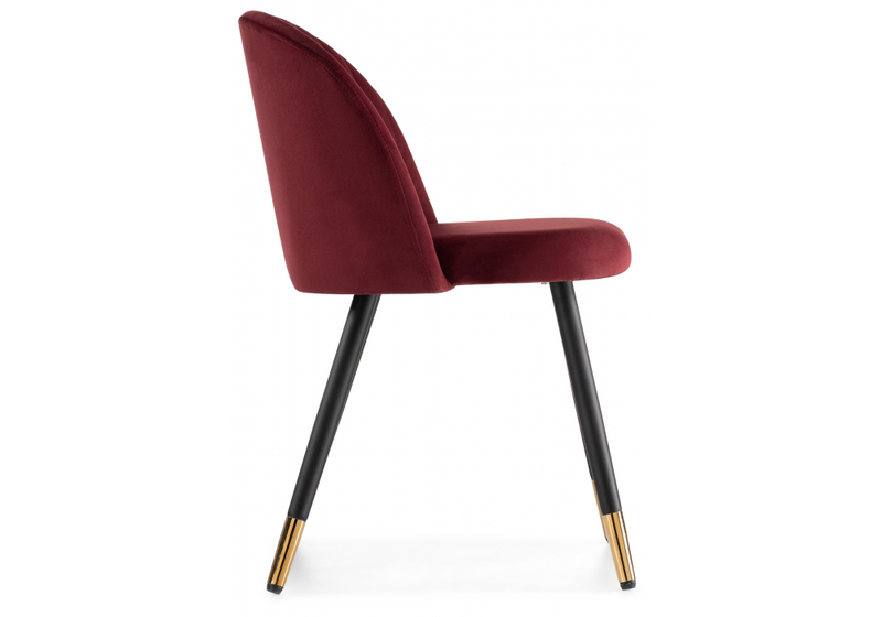 Стул на металлокаркасе, Gabi wine red / black